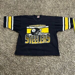 Vintage Team Rated PittsBurgh Steelers T Shirt Mens XL made in usa hockey jersey